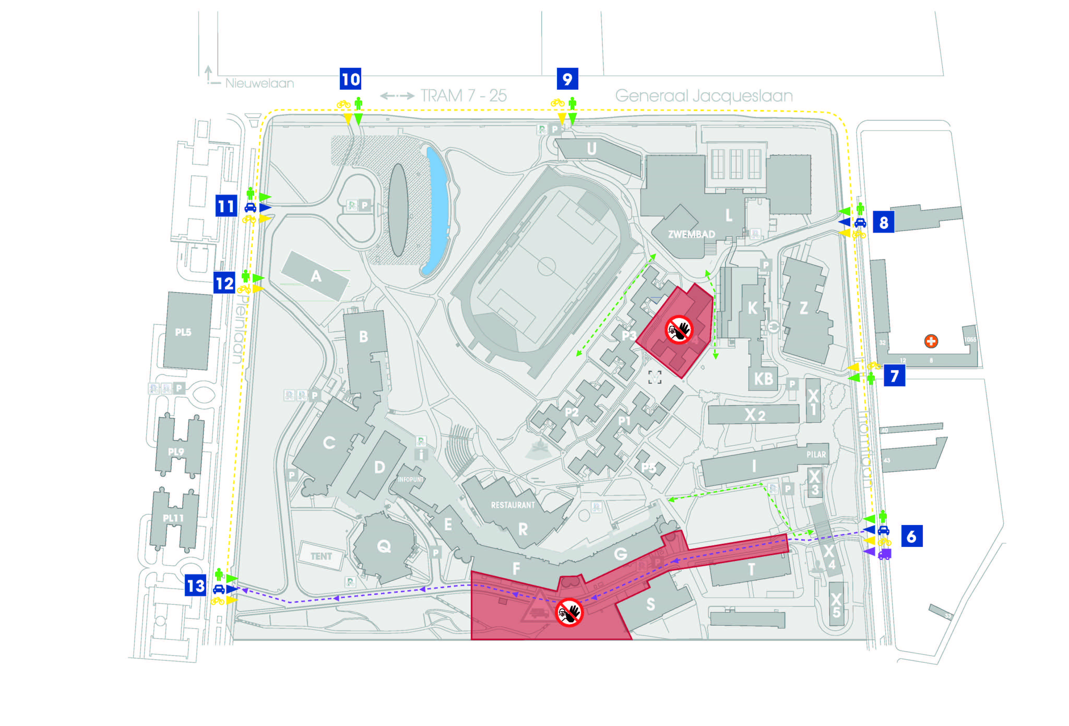 Map of VUB campus